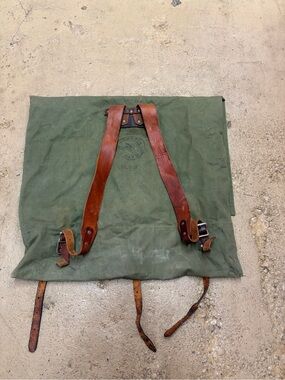 Vintage DULUTH PACK MONARCH
BRAND no.3 Canoe Bag Backpack Green
Canvas & Leather